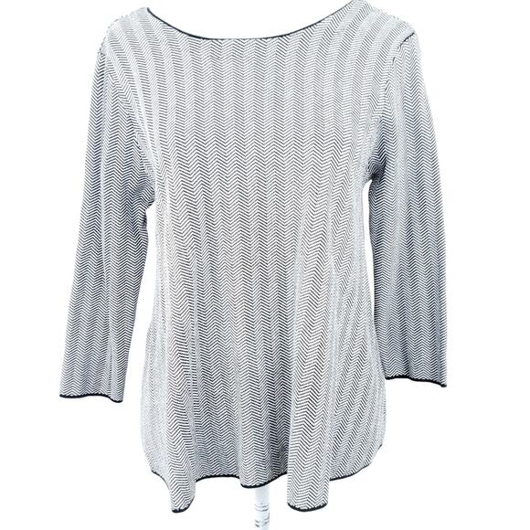 FRNCH Herringbone Swing Top Career Casual Shirt - Picture 6 of 8